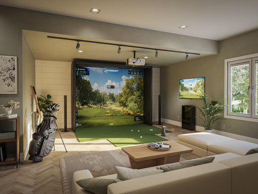 Ace Indoor Golf's Ultra-Premium HiQ™ Golf Impact Screens Deliver the Ultimate in Durability and High Definition Imagery.