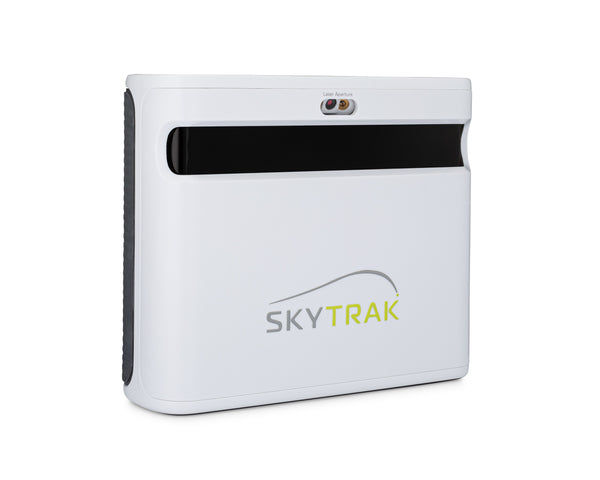 SkyTrak Plus launch monitor side and front view