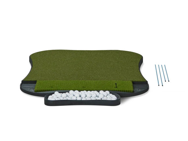 FiberBuilt Hourglass Pro Single Hitting Mat  Side View
