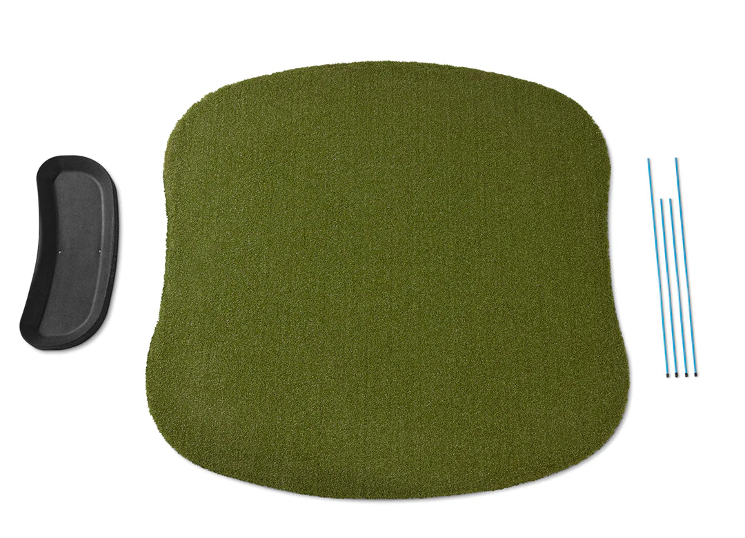 Fiberbuilt Hourglass mat 5' x 5' top view