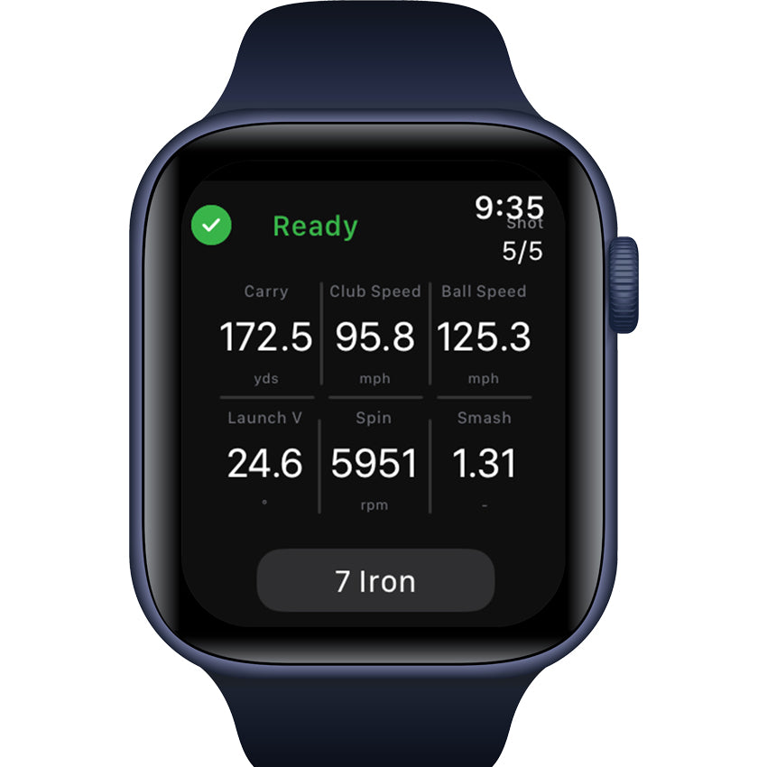FlightScope Mevo Gen2 Ball Data On Apple Watch