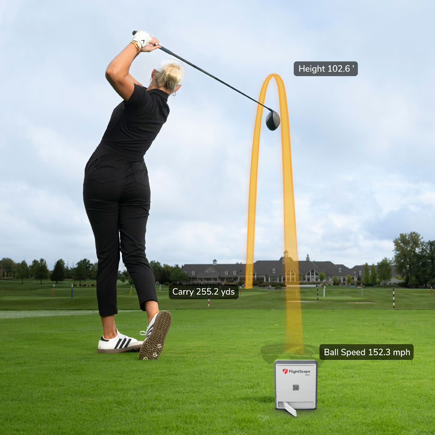 FlightScope Mevo Gen2 Shot Tracer Overlay Data