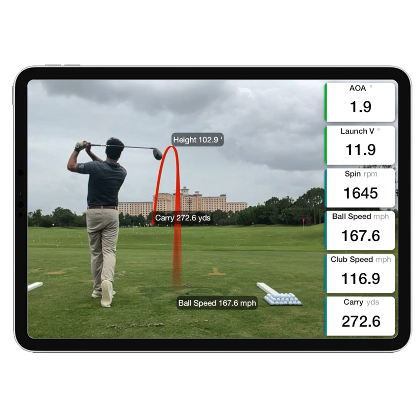 FlightSceop Mevo Gen2 Shot Tracer Data Overlay and Down The Line Video
