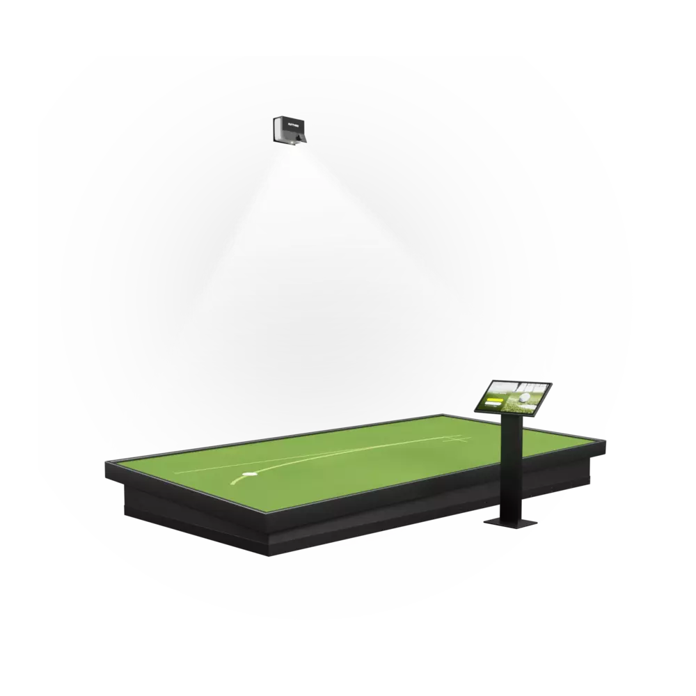 PuttView M12 Moving Green Top/Side View