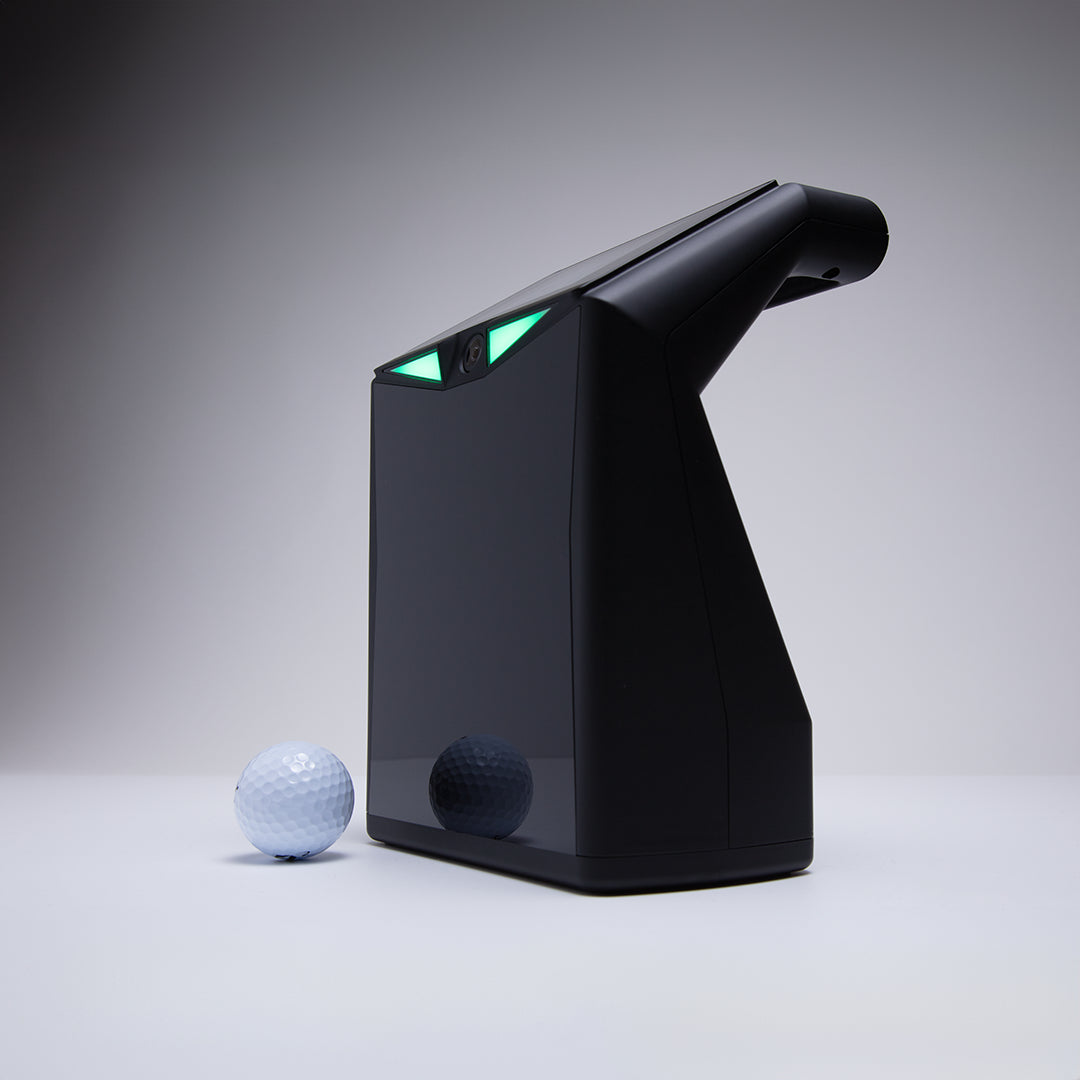 TruGolf Launch Box Front/Side View on White Background