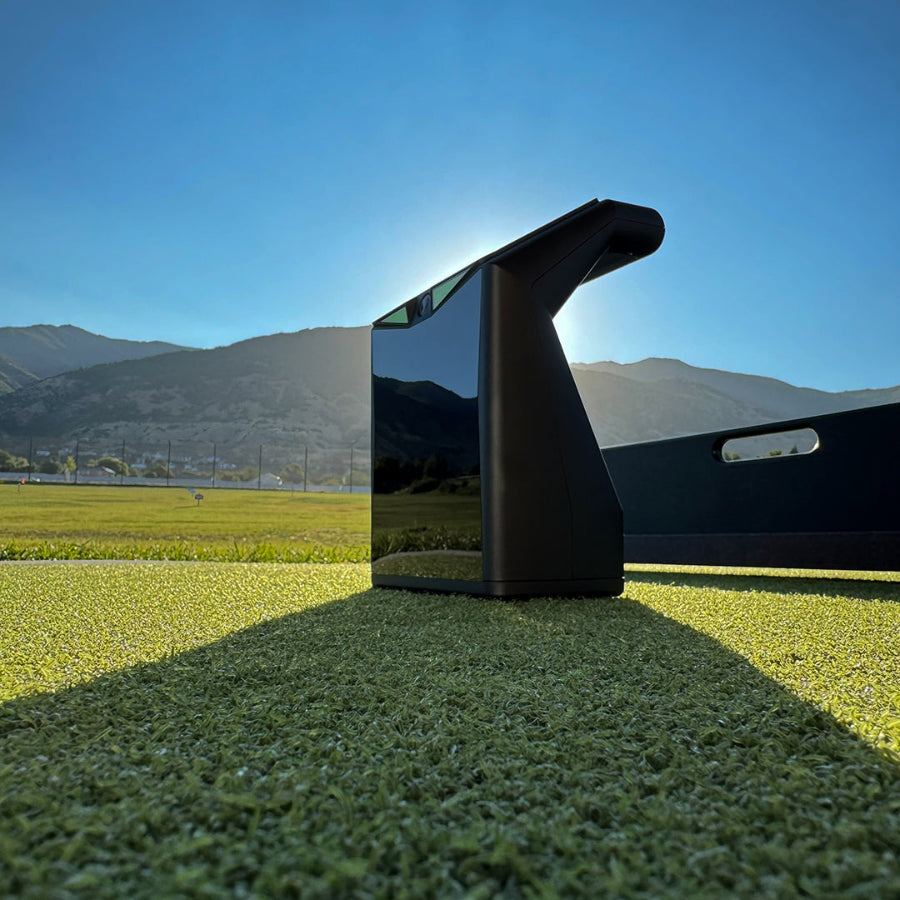 TruGolf LaunchBox on a driving range