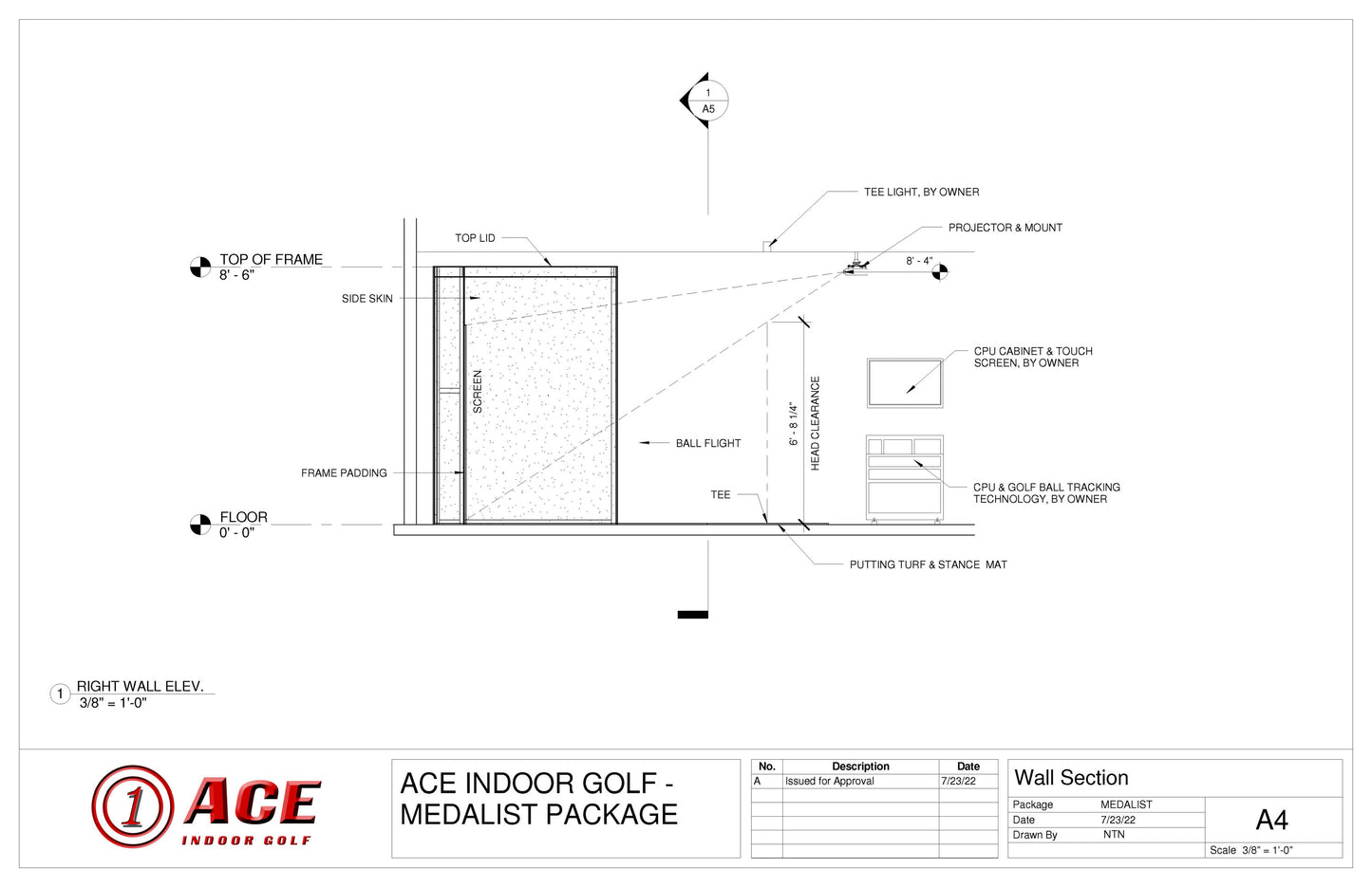 Medalist Golf Simulator Enclosure Kit