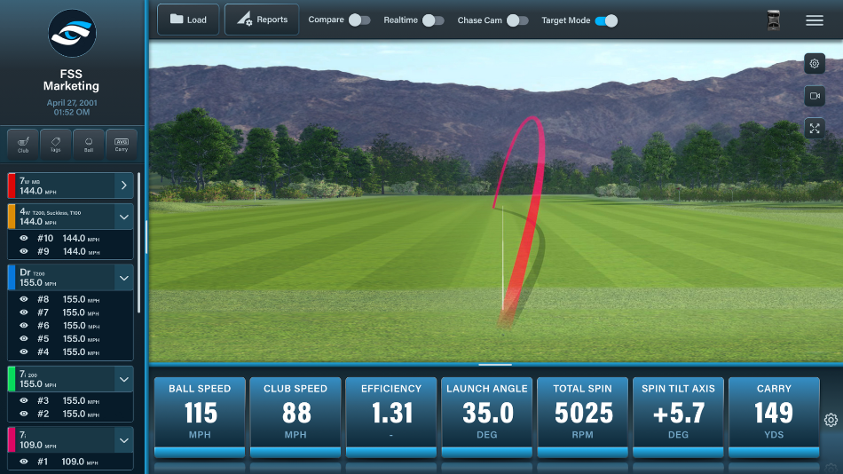 FSX Driving Range Data