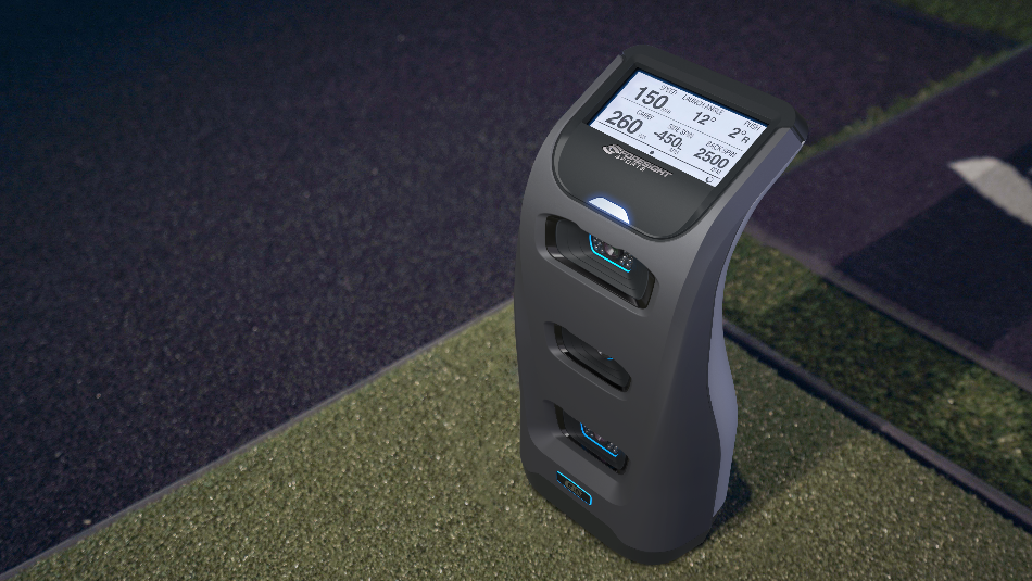 GC3 Launch Monitor on Hitting Mat