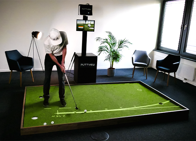PuttView Home Series P7 Indoor Putting Green Technology