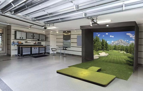 DIY Garage Golf Simulator Glory Shot