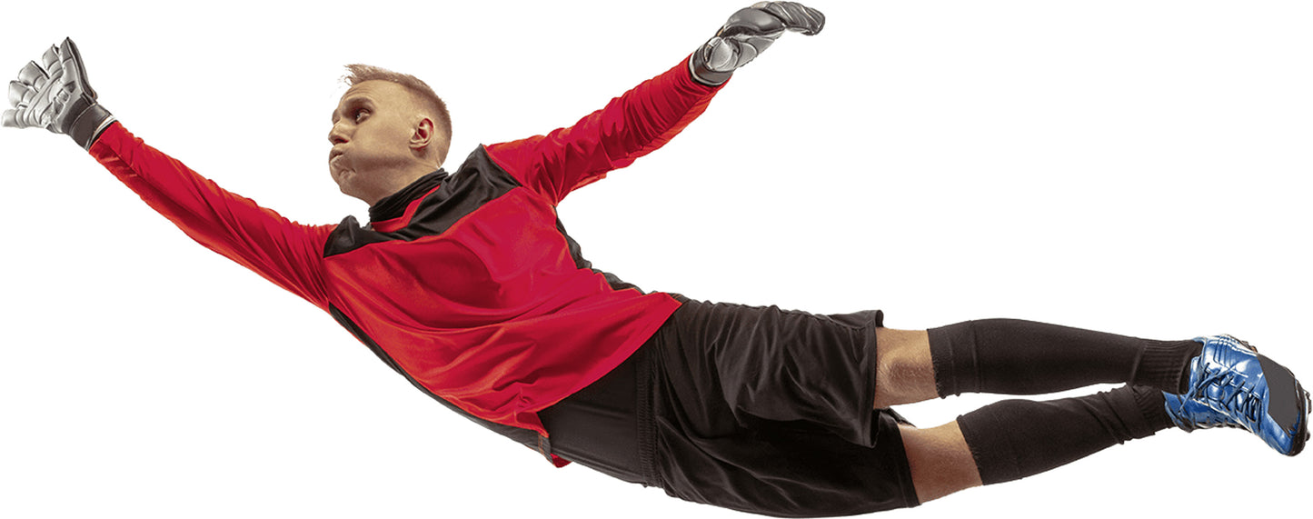 True Golf Multisport Launch Monitor Hockey Goalie dive.