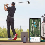  Rapsodo MLM Launch Monitor App In Foreground Golfer In Background 