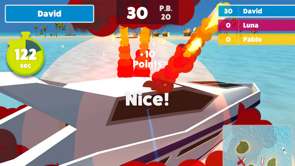 Awesome Golf Boat Blast Game