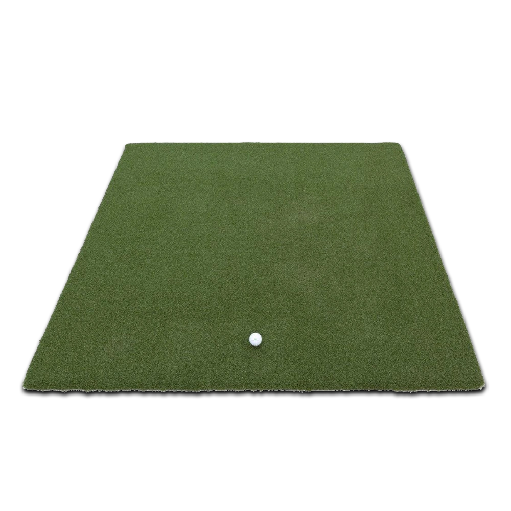 Ace Pro Impact Golf Hitting Mat 5'x8' with golf ball on mat