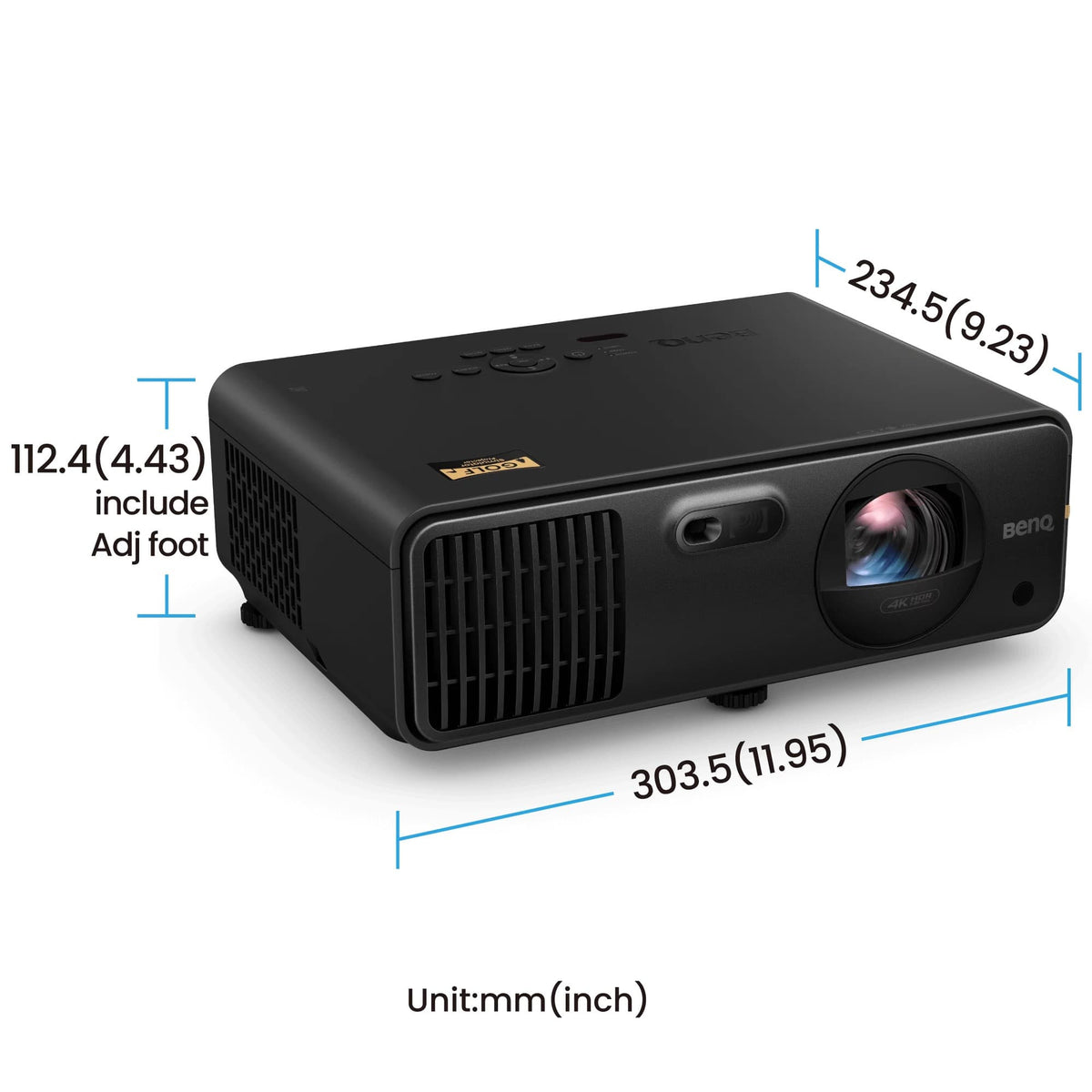 BenQ AK700ST 4k Laser Projector Measurements