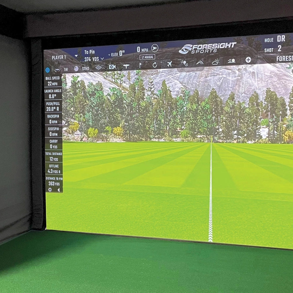 Enterprise 18' Golf Simulator Enclosure Padding & Screen