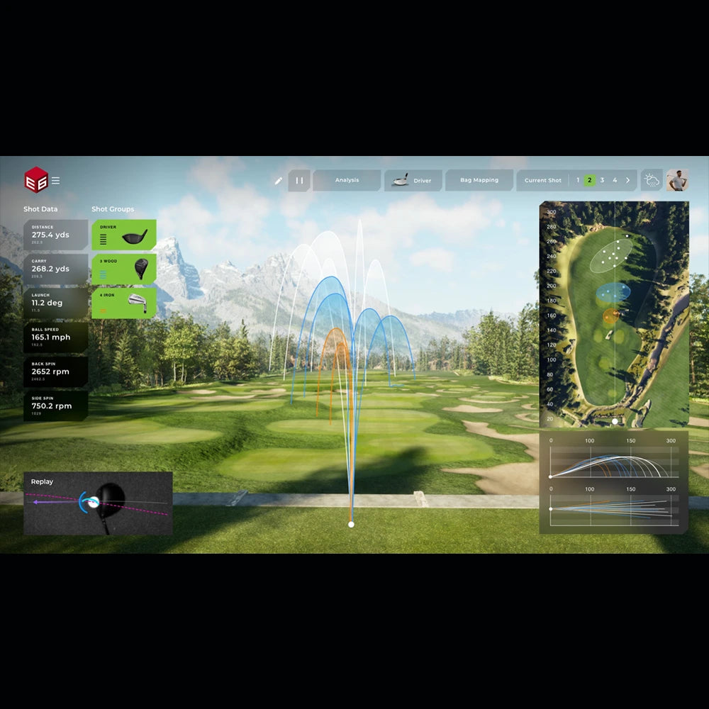 E6 Golf 2026 Driving Range Data and View
