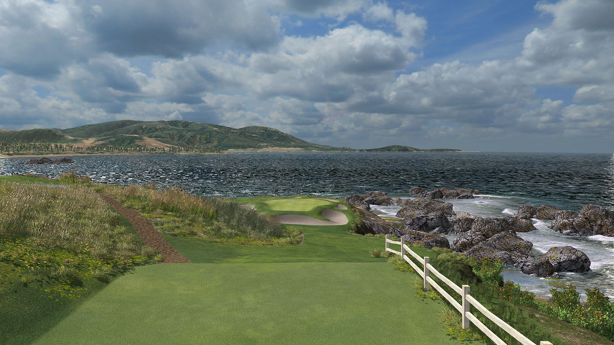 TruGolf E6 Golf Simulator Software Pebble Beach #7 Screen Shot