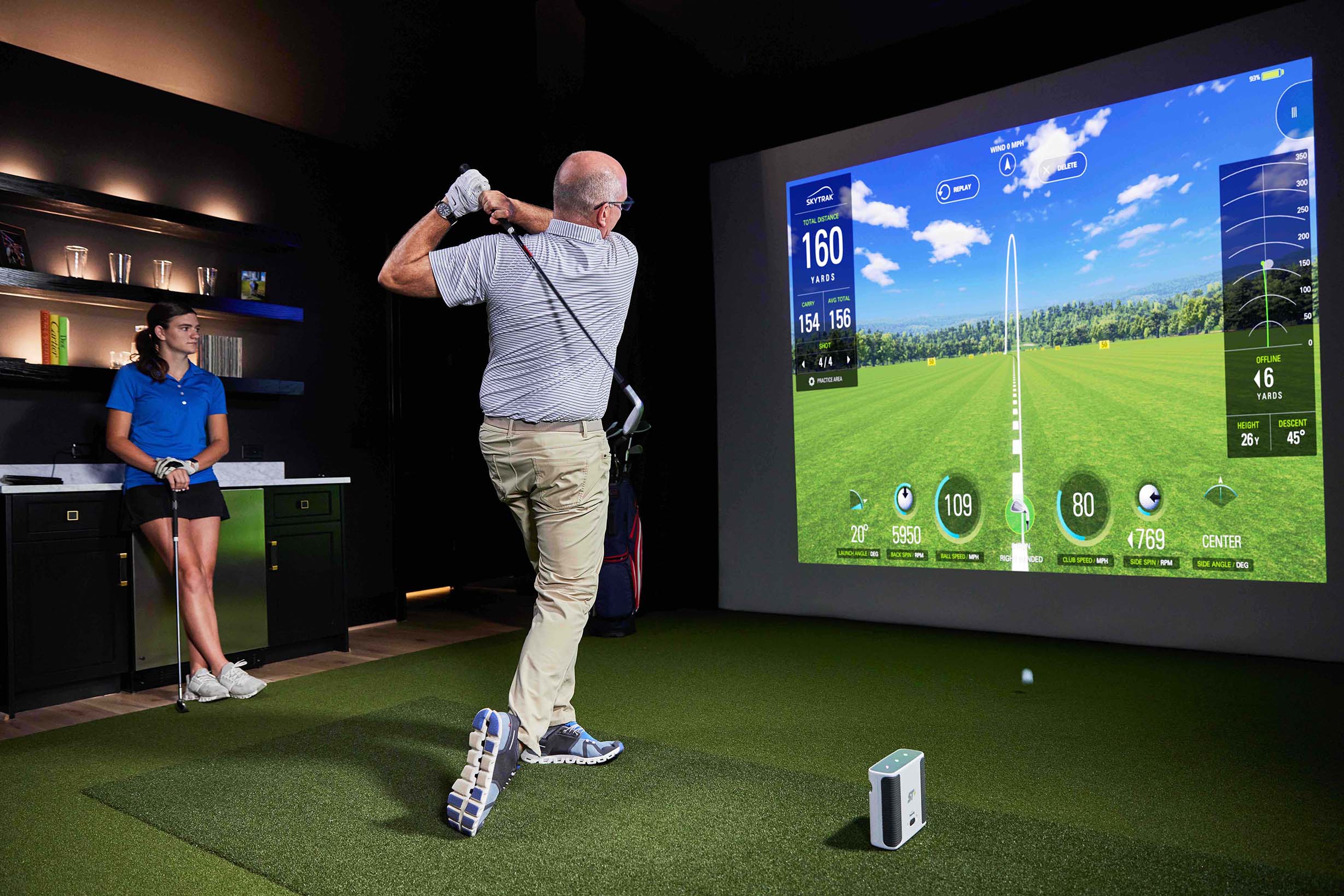 SkyTrak+ Medalist Golf Simulator Package