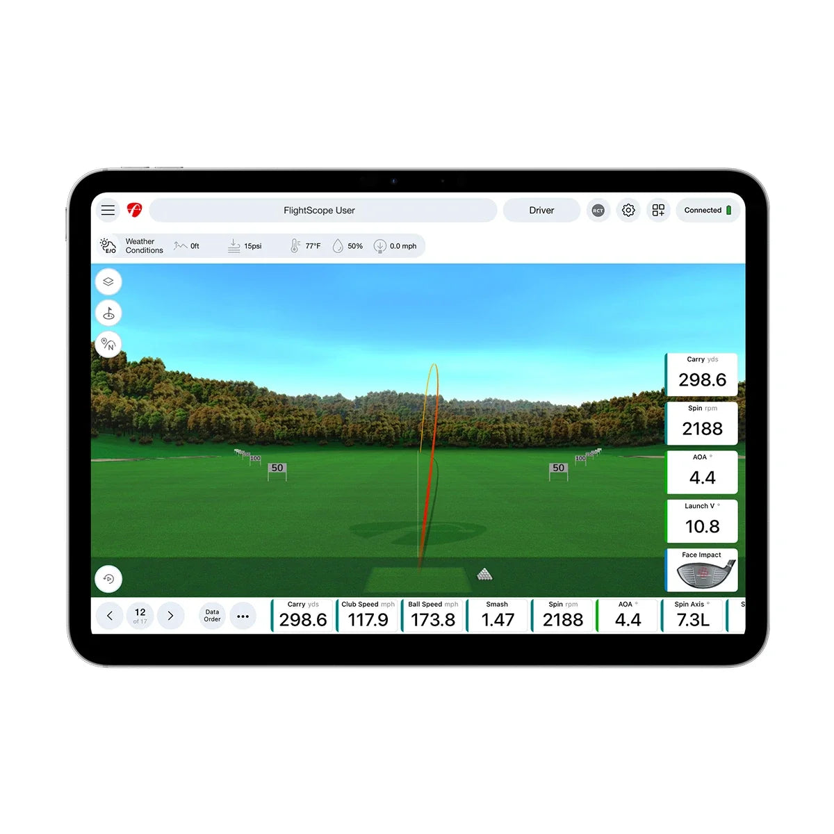 FlightScope Face Impact Location Software