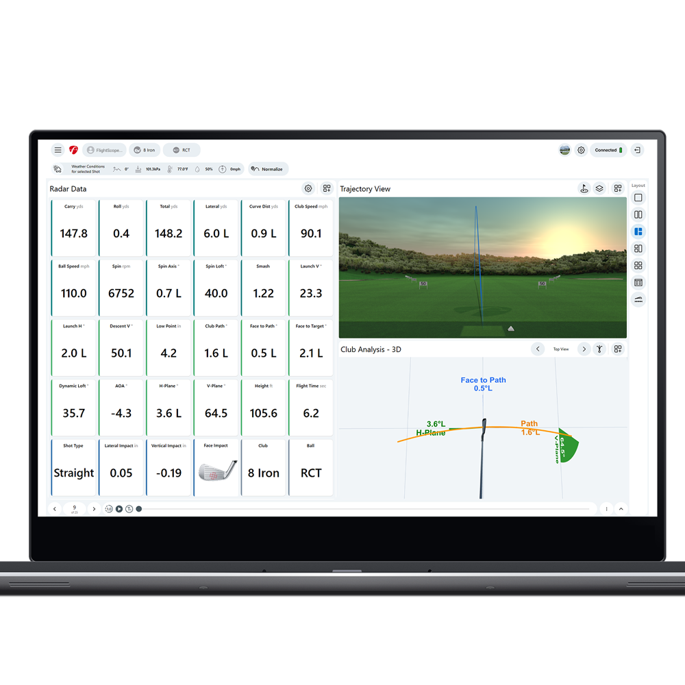 FlightScope Face Impact Location Software