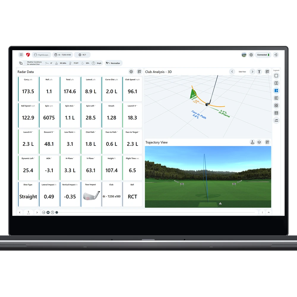 FlightScope Face Impact Location Software