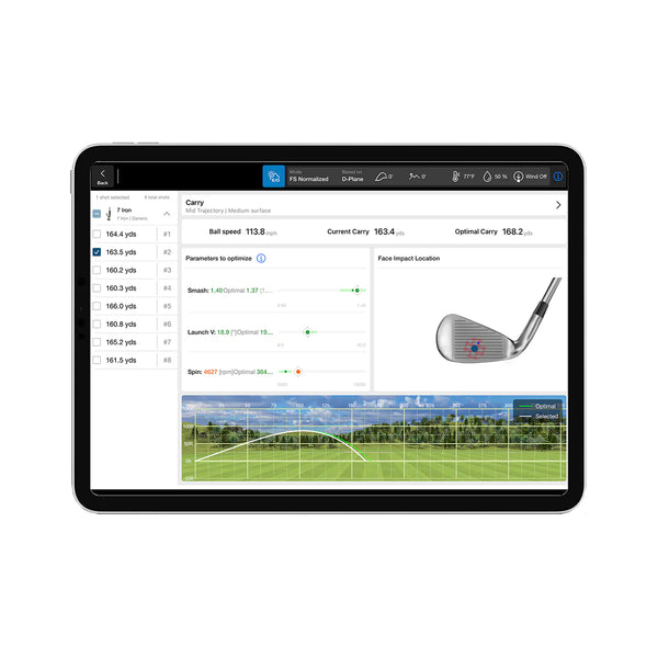 FlightScope X3C Trajectory Optimization