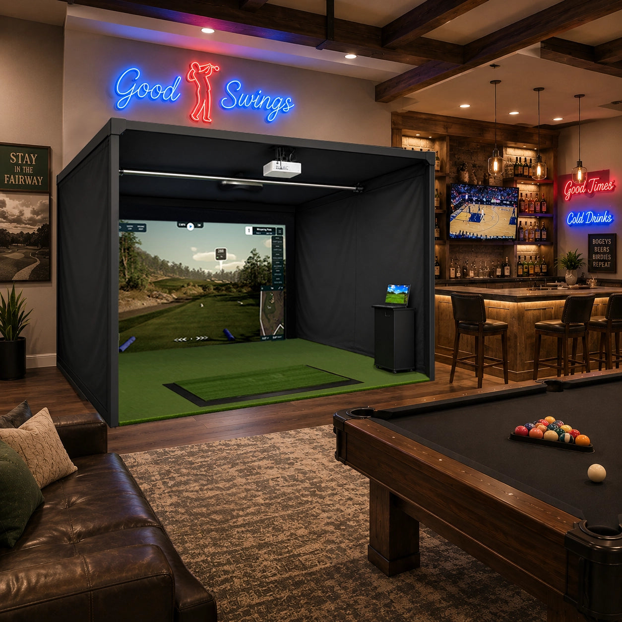 Foresight Falcon Platinum 15' Deep Enclosure with Epson L695SU Projector Package