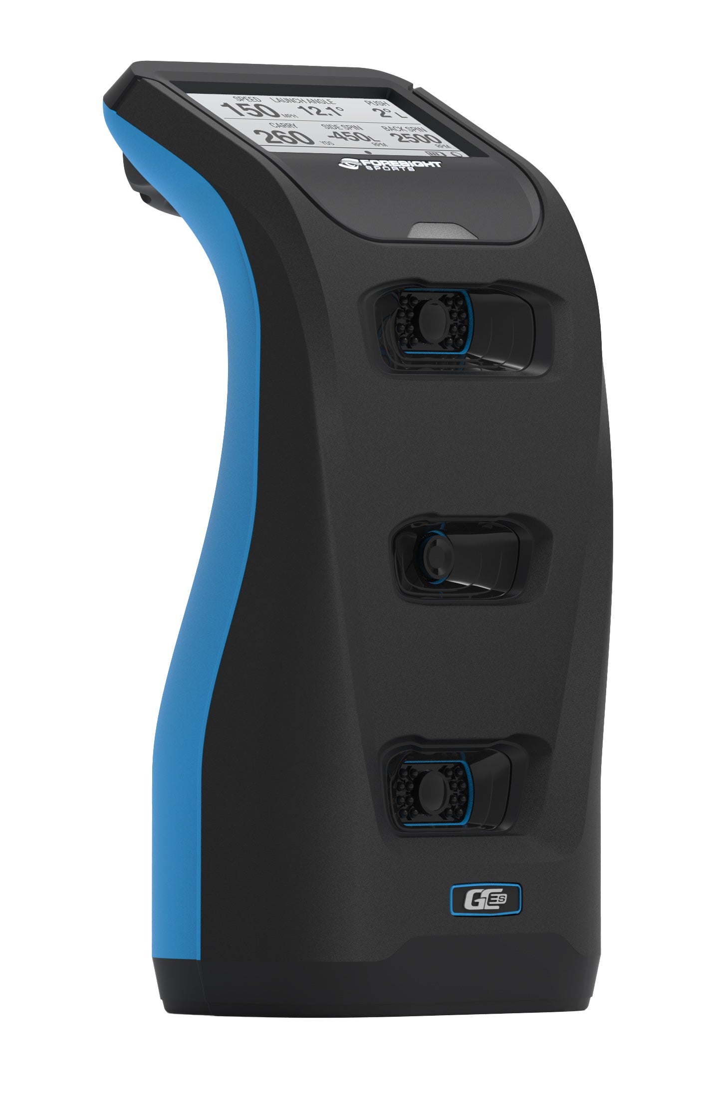 GC3S Launch Monitor Front-Left Side View