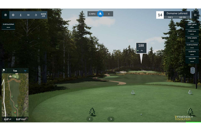 VTrack GSPro Domain LaForest Golf Course Simulation Graphics