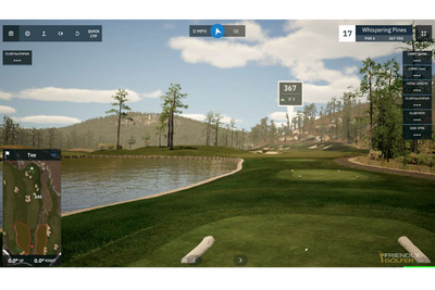 VTrack GSPro Whispering Pines Golf Course Simulation Graphics