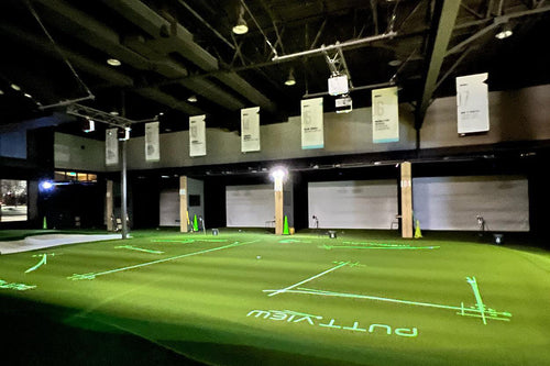 The Golf Room Commercial PuttView Putting Green And Golf Simulator Bays