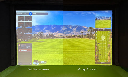 featured Image for Custom Size HiQ Gray Golf Simulator Screen