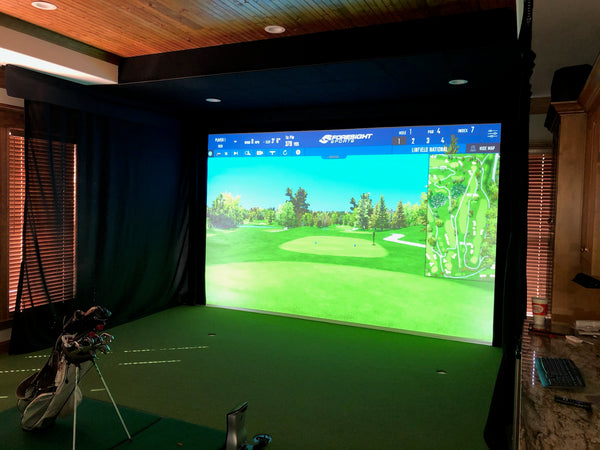 Ace Indoor Golf Partial Blackout Golf Simulator Curtain