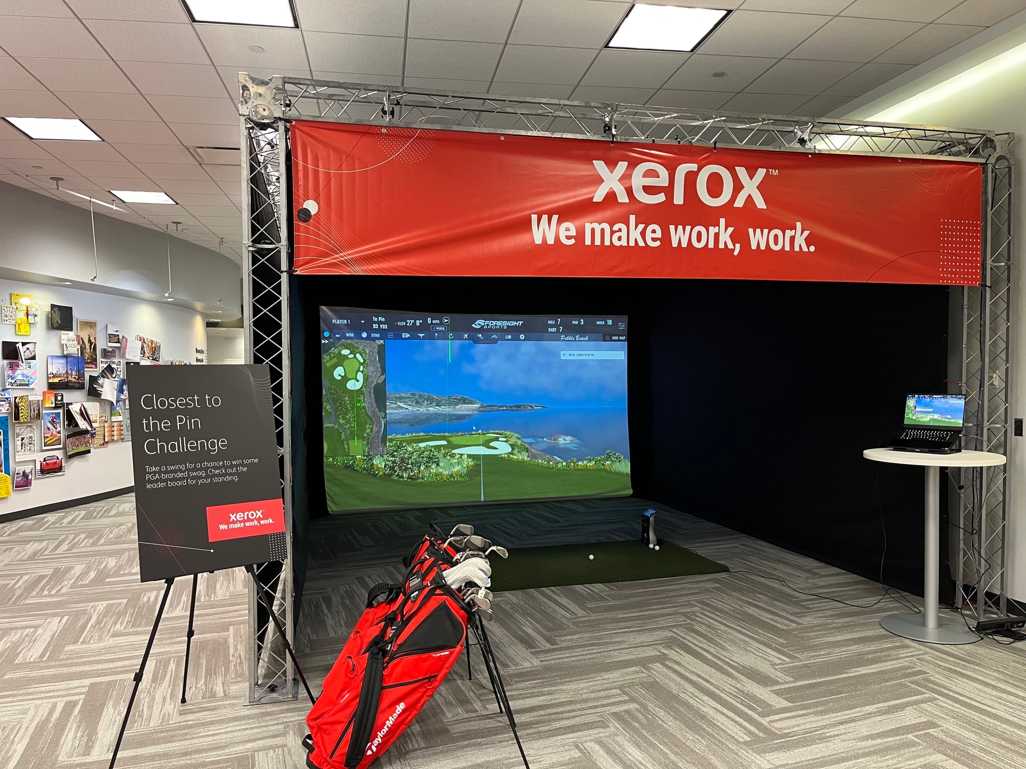 Xerox Golf Simulator Event Rental
