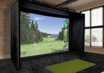 Uneekor Medalist Golf Simulator Package In High Rise 