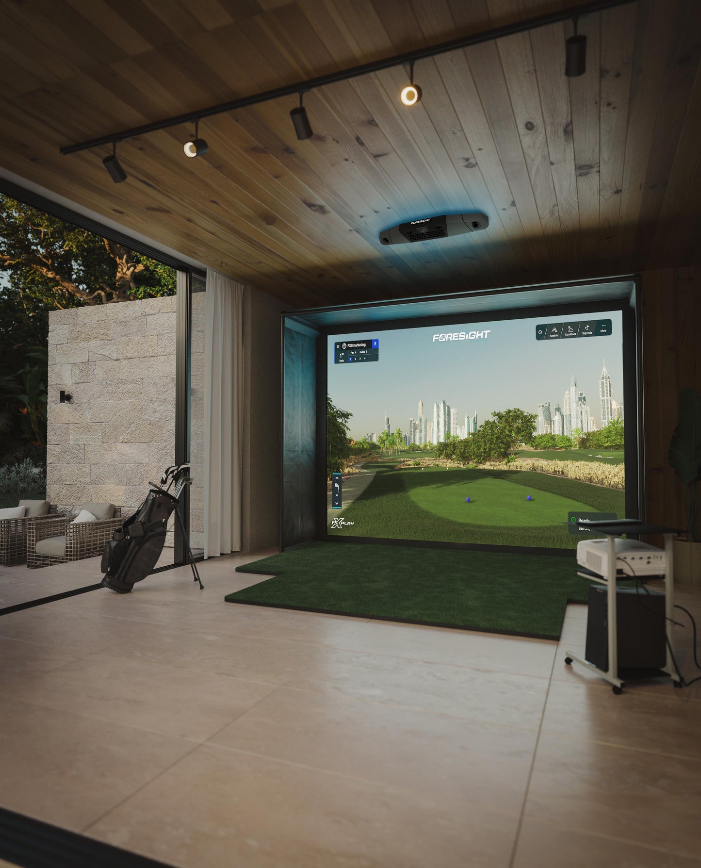 Foresight Falcon Golf Simulator Room