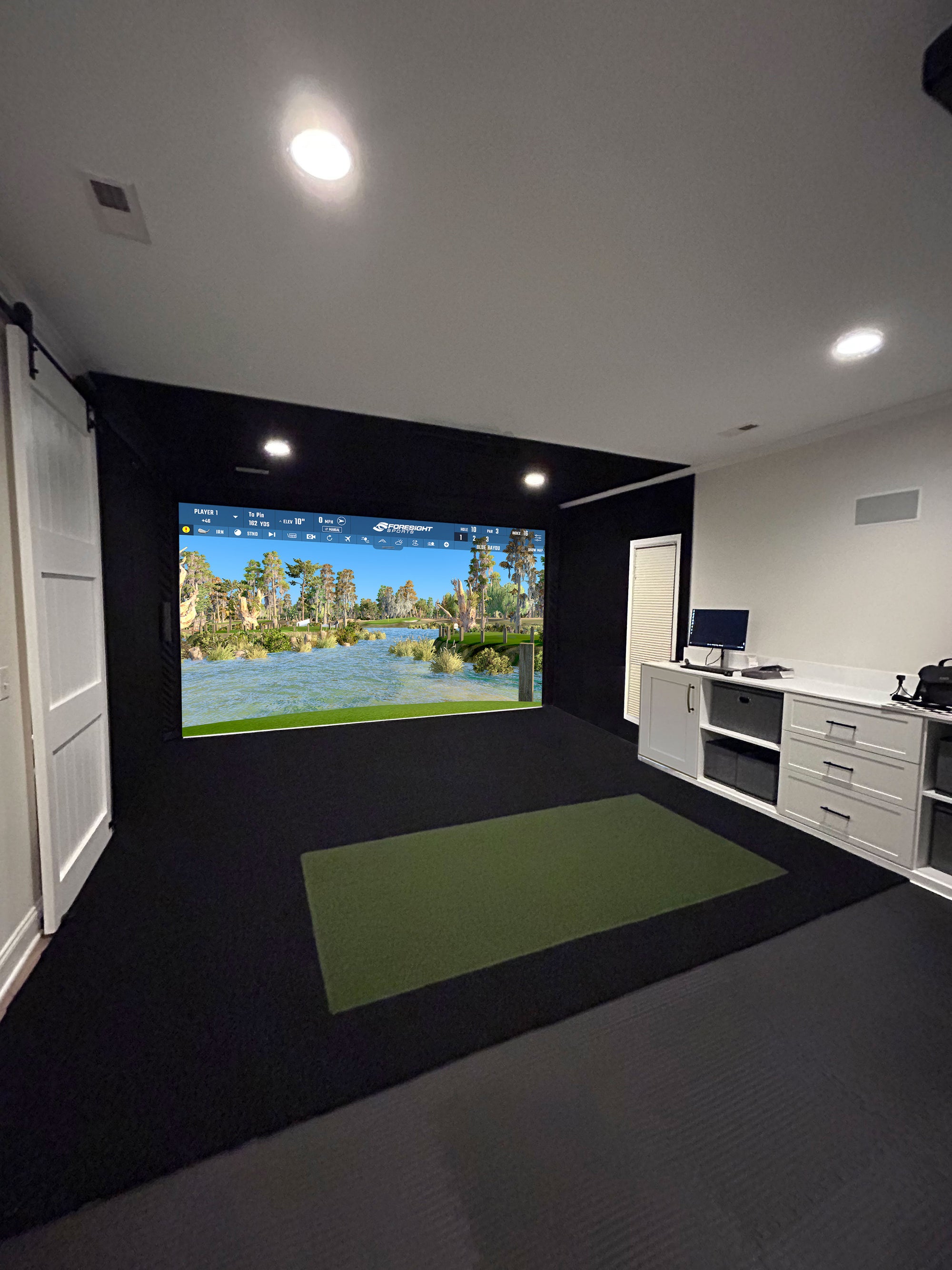 A Custom Home Golf Simulator Installation