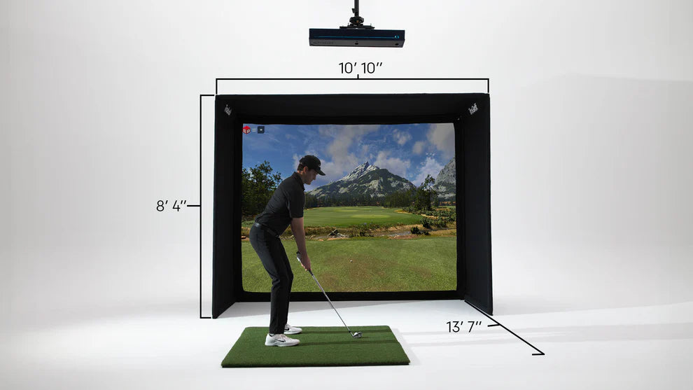 TruGolf Starter Golf Simulator Package Dimensions