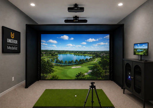 featured Image for Uneekor Eye XR Medalist Golf Simulator Package