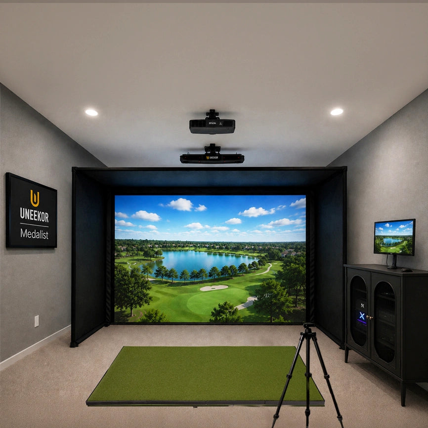 Uneekor Eye XR Medalist Golf Simulator Package