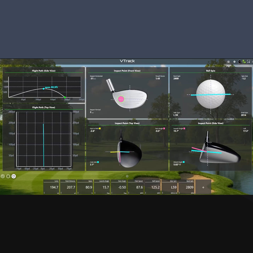 VTrack GSPro Club Data Dashboard