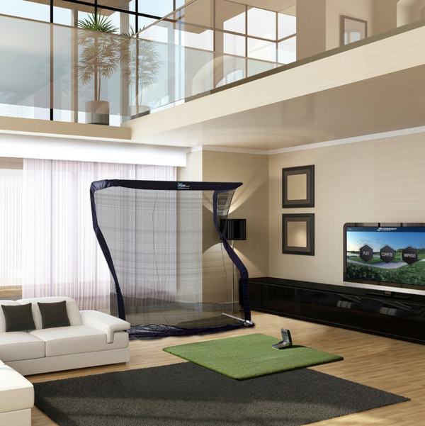 Net Return Home Series Golf Hitting Net In Living  Room