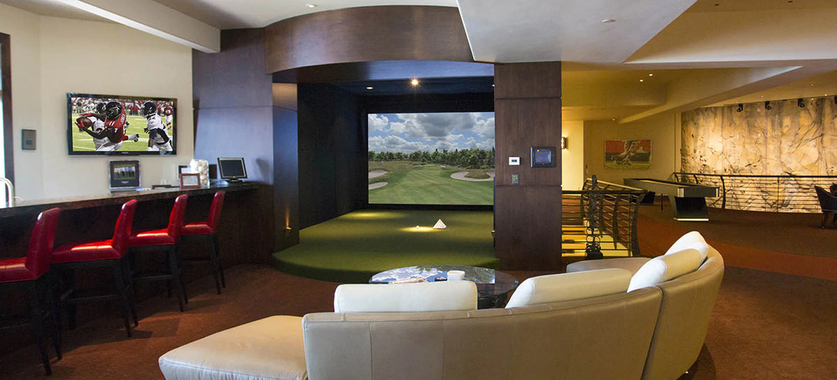 Custom Golf Simulator Room Design and Installation