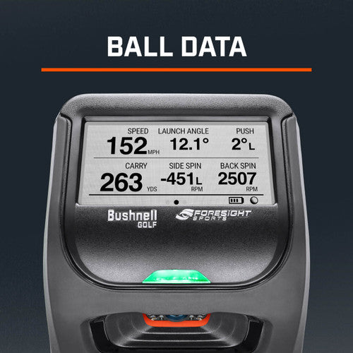 Bushnell Launch Pro Ball Data Screen