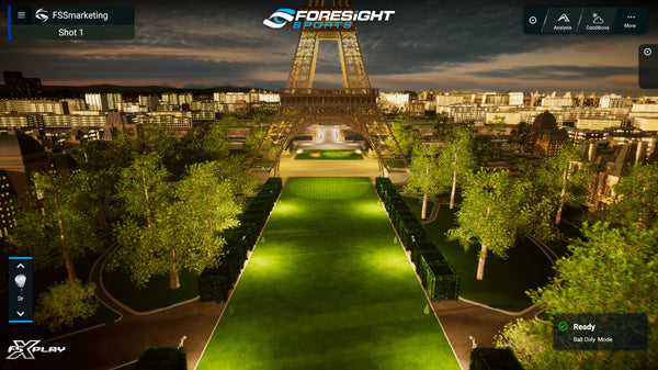 FSX Play Eiffel Tower Driving Range at Night