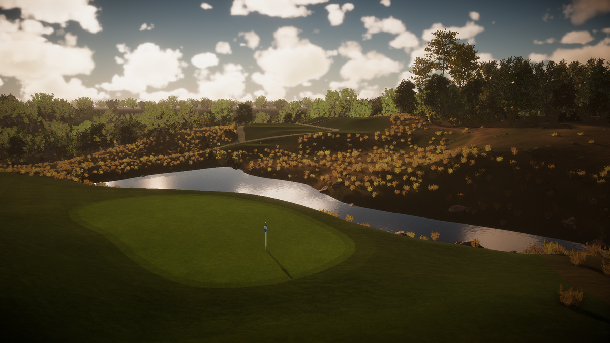 FSX Play Golf Simulation Software Sample Visual of Green