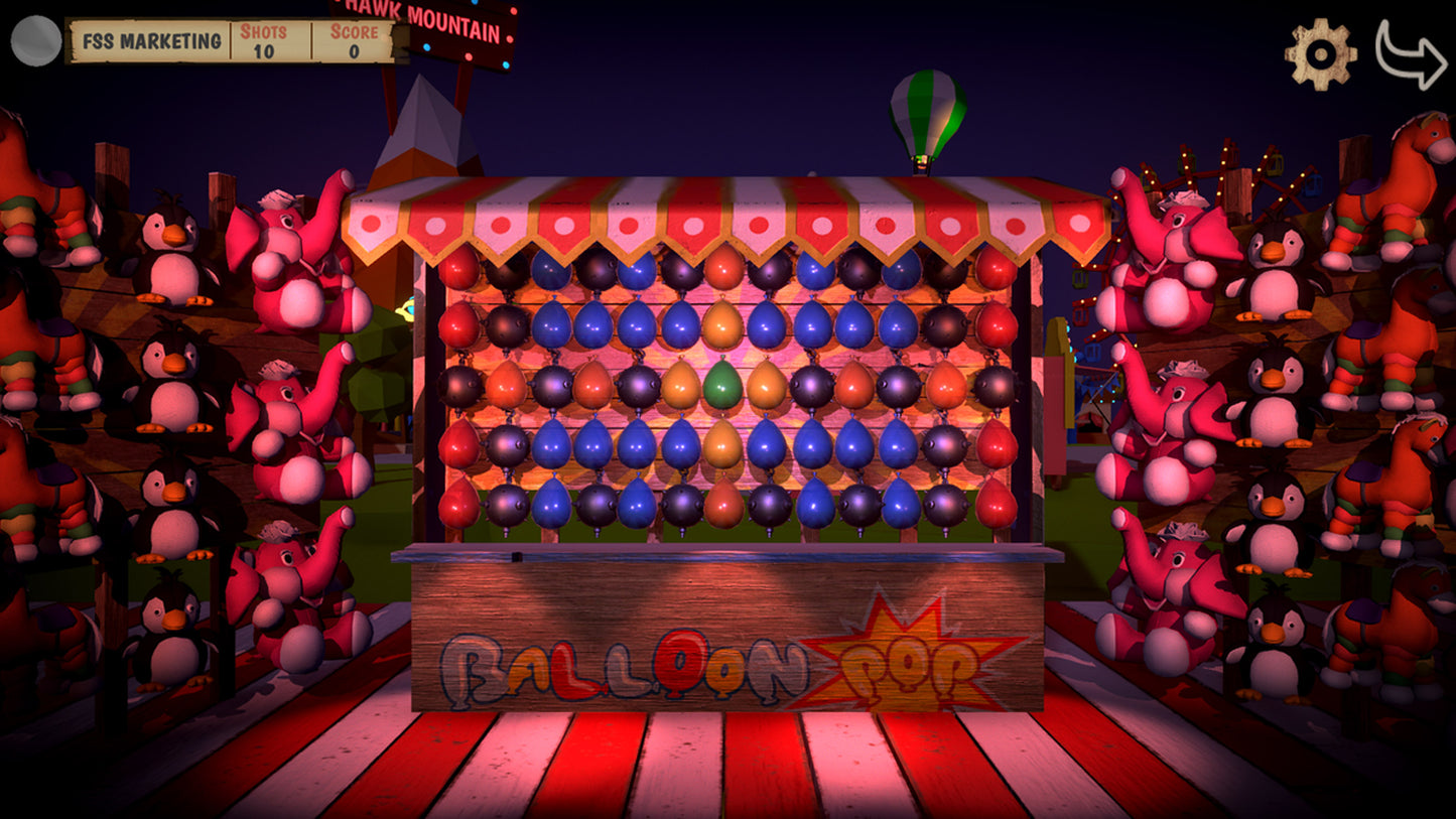 Includes Fairgrounds Balloon Pop Game Mode.