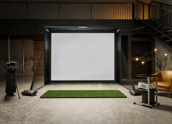 Foresight Simulator Golf Kit, installation in residential setting.